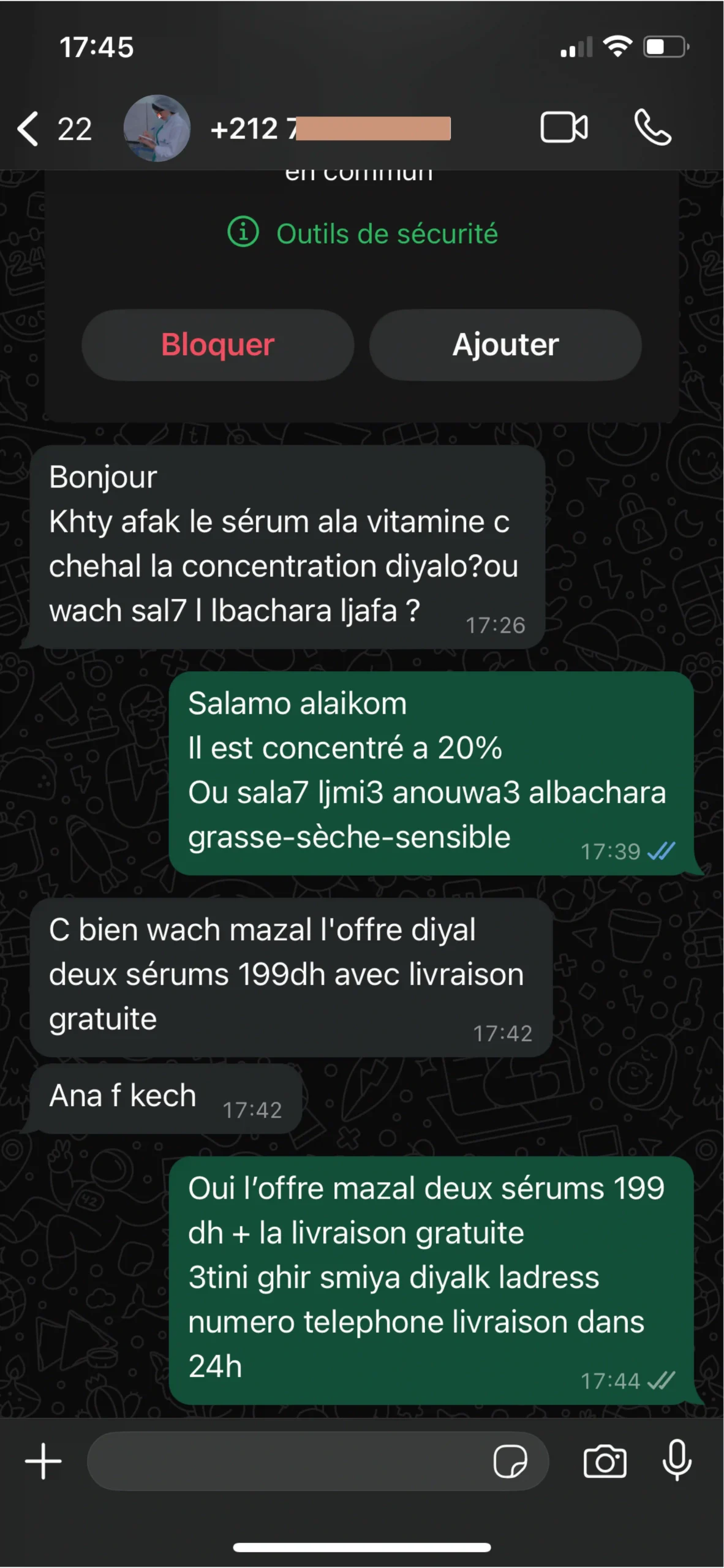 3 whatsapp conversation